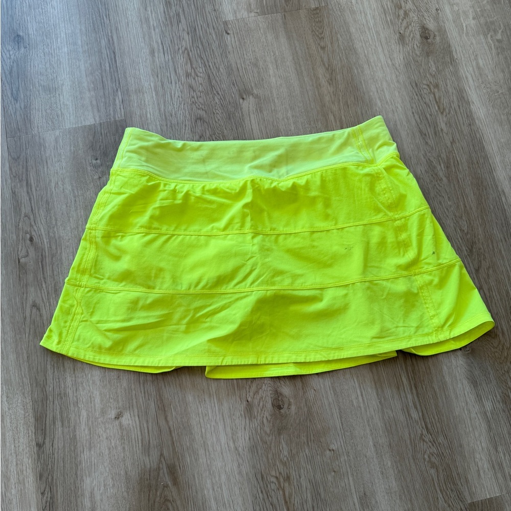 lululemon athletica Neon Yellow Mini Skirt